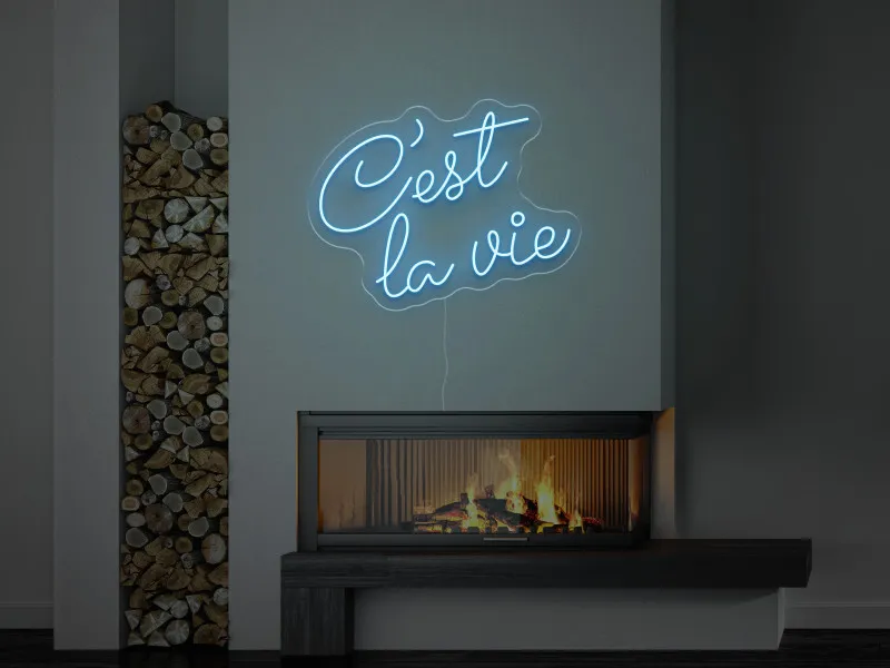 C'est la vie - Insegne al neon a LED